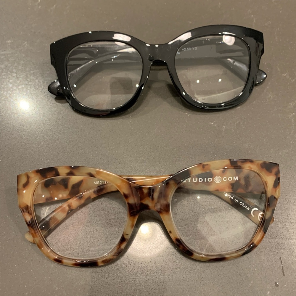 Max Studio reading glasses - selling all together. +2.50